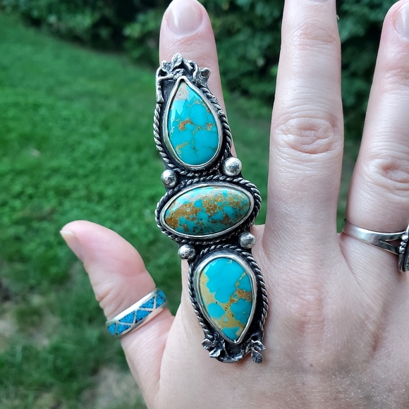 COPY - Rising Phoenix Turquoise Ring - Picture 1 of 5